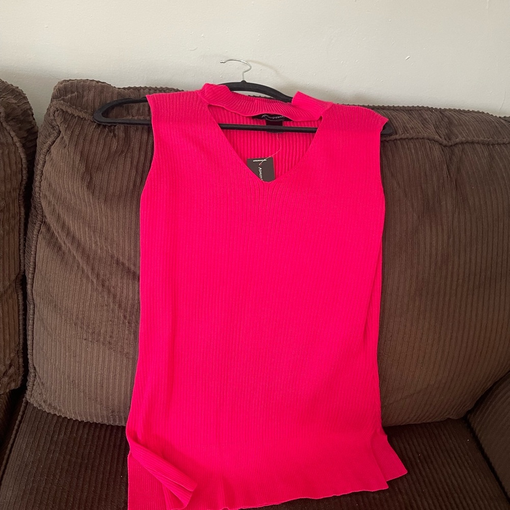 Ashley Stewart Hot Pink Tank Top